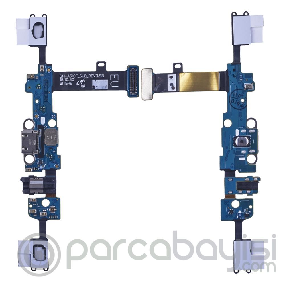SM Galaxy A310 A3 2016 İçin Şarj Kulaklık Soket Bordu