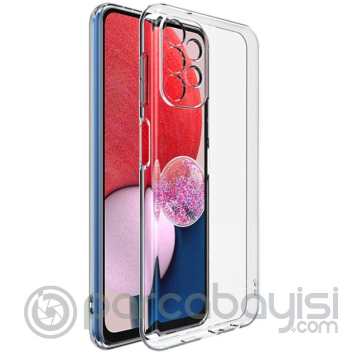 Ally SM Galaxy A13 4G Kılıf Kamera Korumalı Ultra İnce Şeffaf Silikon