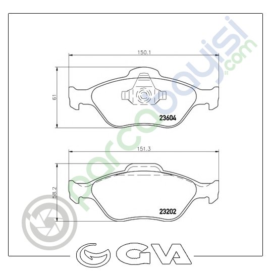 Ford Fusion Ön Balata Seti 2002 Sonrası Ys6J2K021Dc-Ys612K021Da