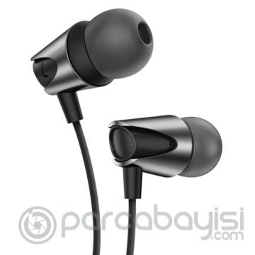 KUULAA Zinc Alloy 3.5mm Jack Mikrofonlu Kulak İçi Kulaklık