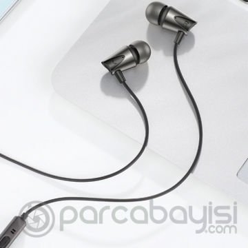 KUULAA Zinc Alloy 3.5mm Jack Mikrofonlu Kulak İçi Kulaklık