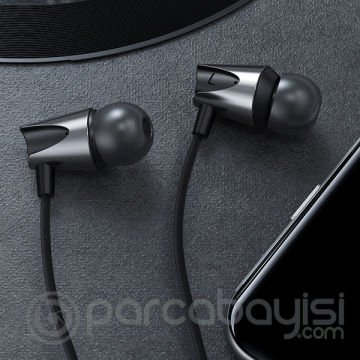 KUULAA Zinc Alloy 3.5mm Jack Mikrofonlu Kulak İçi Kulaklık