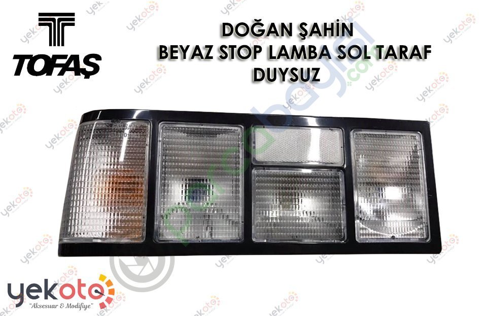 Tofaş Doğan Şahin Beyaz Stop Lamba Sol Taraf İçin Duysuz 1 Adet
