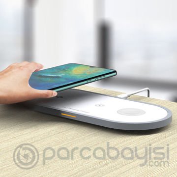 ALLY 3in1 Wireless Kablosuz Şarj iPhone+iWatch+AirPods