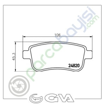 Renault Scenic Arka Balata Seti 2008 Sonrası 440603558R-440604694R