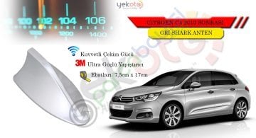 Citroen C4 2010 Sonrası Uyumlu Gri Shark Anten Köpek Balığı Anten