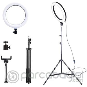 ALLY 10 İnch  Halka Led Tripod(2M)Youtuber Video Selfie Stüdyo Makyaj Işığı