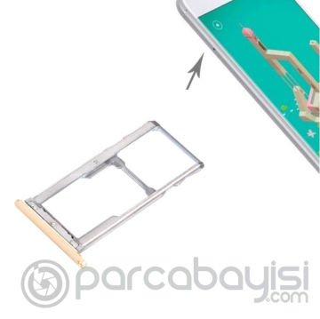 Meizu M3 Note Sim Hafıza Kart Kapağı Tutucu