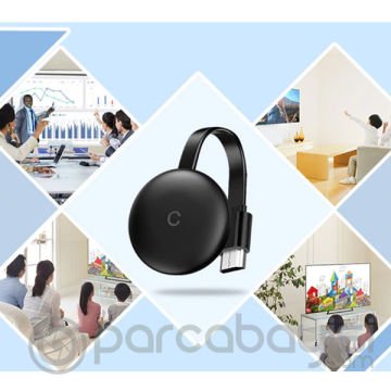 ALLY G12 Chromecast Kablosuz Wifi HDMI Ses ve Görüntü Aktarıcı 1080p Dongle