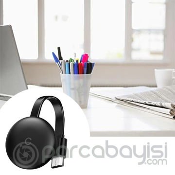 ALLY G12 Chromecast Kablosuz Wifi HDMI Ses ve Görüntü Aktarıcı 1080p Dongle