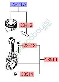 Kia Pıcanto Piston Std B Orjinal | 2341002270