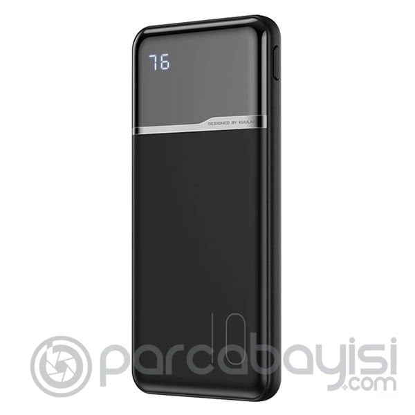 KUULAA 10000mAh LED Digital Display Dual USB Çıkışlı Power Bank