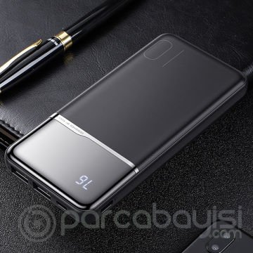 KUULAA 10000mAh LED Digital Display Dual USB Çıkışlı Power Bank