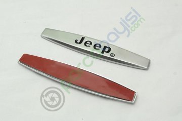 Jeep Metal Paslanmaz Dekoratif Amblem Logo 2 Adet