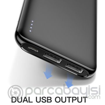 KUULAA-AB10 10000mAh Portable Ultra ince Power Bank