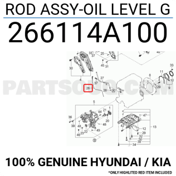 Kia Sorento Yağ Seviye Çubuğu Orjinal | 266114A100