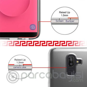 Sm Galaxy J8 2018  Slim Fit Soft Premium Silikon Kılıf