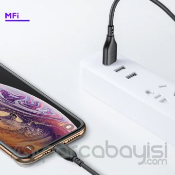 KUULAA 1M MFI Sertifikalı 2.4A İPhone 11,11Pro XS XR-8 Usb kablo