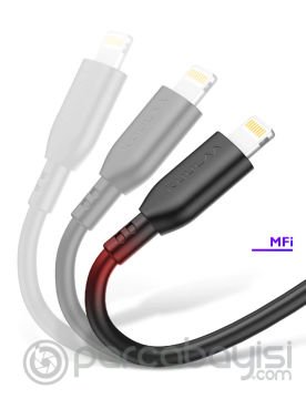 KUULAA 1M MFI Sertifikalı 2.4A İPhone 11,11Pro XS XR-8 Usb kablo
