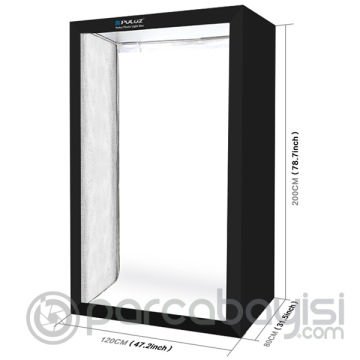 PULUZ 200CM Profesyonel 240 W 5500 LED Işıklı  Fotoğraf Çekim Çadırı Studyo