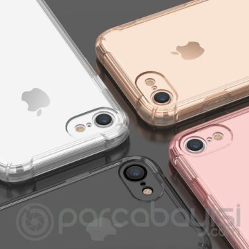 Ally iPhone SE3-SE2 İPhone 8-7 Kılıf Anti-Drop Darbe Emici Silikon Kılıf