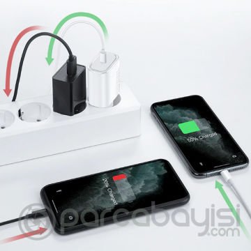 KUULAA 18W Type-C PD Hızlı Şarj Cihazı Şarj Aleti
