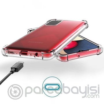 SM Galaxy A02S - M02S Anti-Drop Shockproof Darbe Emici Silikon Kılıf