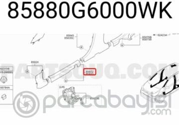 Kia Picanto Ön Sağ Marşbiyel Eşik Bakaliti Orijinal | 85880G6000WK