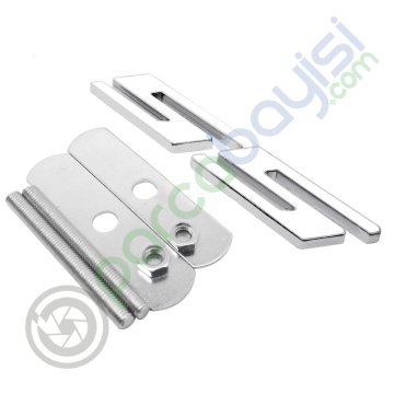 Ss Ön Panjur Logo Metal Sticker Beyaz
