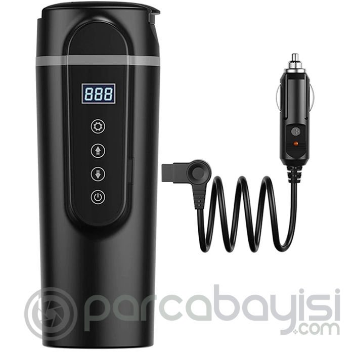 ALLY 420ml Paslanmaz Çelik Araç İçin 12V-24V Su Isıtıcı Termos