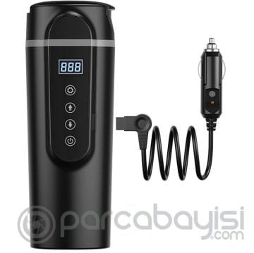 ALLY 420ml Paslanmaz Çelik Araç İçin 12V-24V Su Isıtıcı Termos