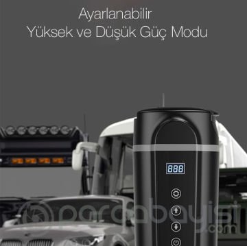 ALLY 420ml Paslanmaz Çelik Araç İçin 12V-24V Su Isıtıcı Termos