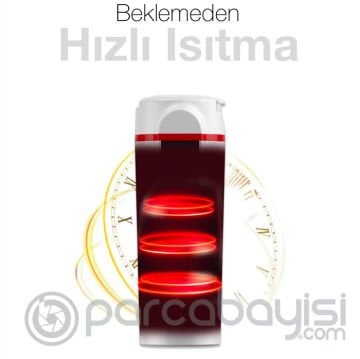 ALLY 420ml Paslanmaz Çelik Araç İçin 12V-24V Su Isıtıcı Termos