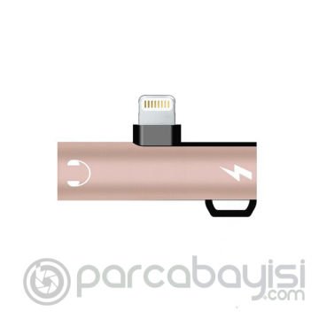 İPhone 3.5mm Kulaklık Ve Şarj Dönüştürücü Başlık Adaptör