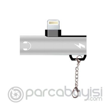 İPhone 3.5mm Kulaklık Ve Şarj Dönüştürücü Başlık Adaptör