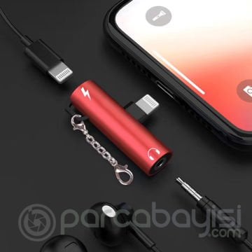 İPhone 3.5mm Kulaklık Ve Şarj Dönüştürücü Başlık Adaptör
