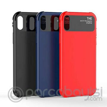 İphone X Xs 10 Fit Premium Silikon+ Cam Kılıf