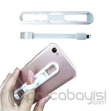 2in1 İPhone Mini Usb Şarj Ve Telefon Yüzük Tutucu Stand
