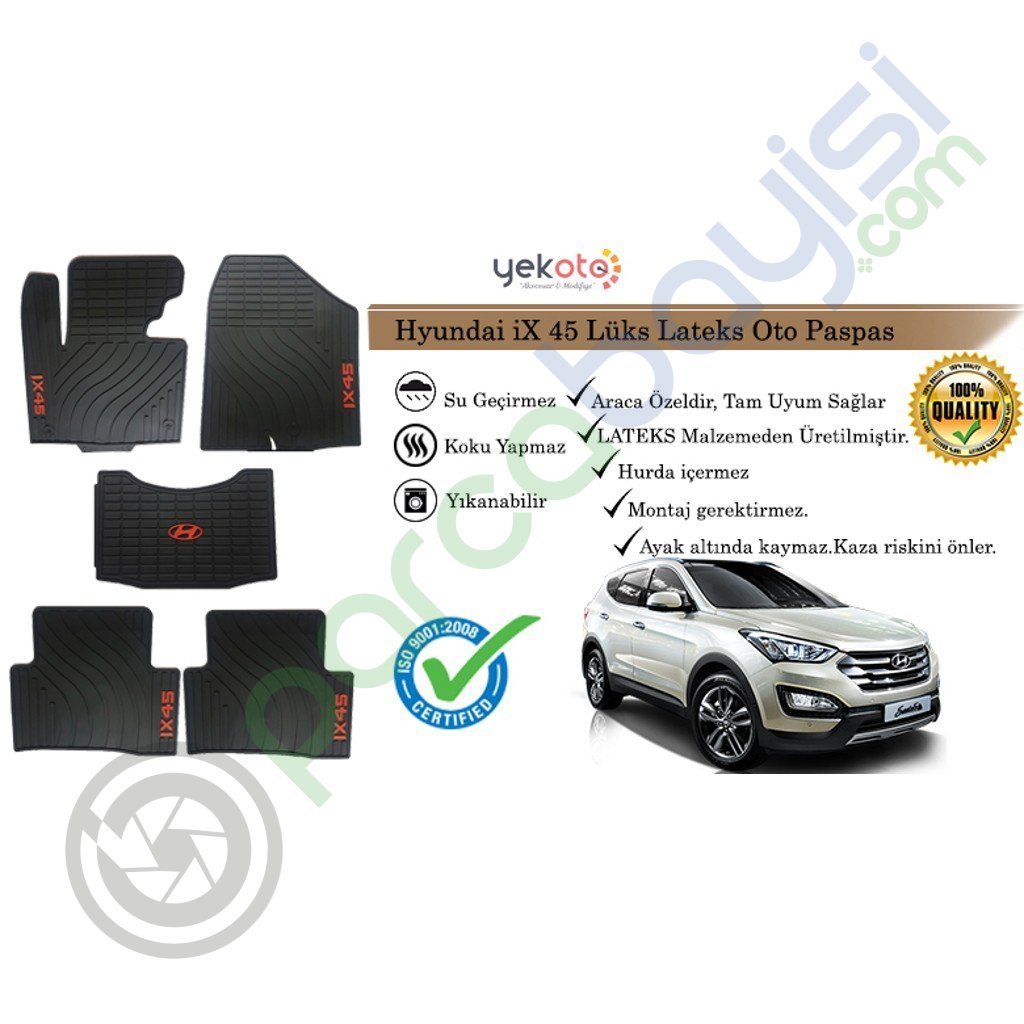 Hyundai İx45 Lüks Lateks Oto Paspas