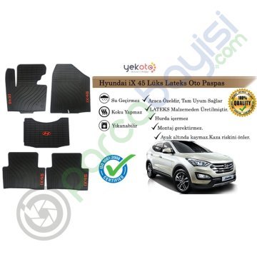 Hyundai İx45 Lüks Lateks Oto Paspas
