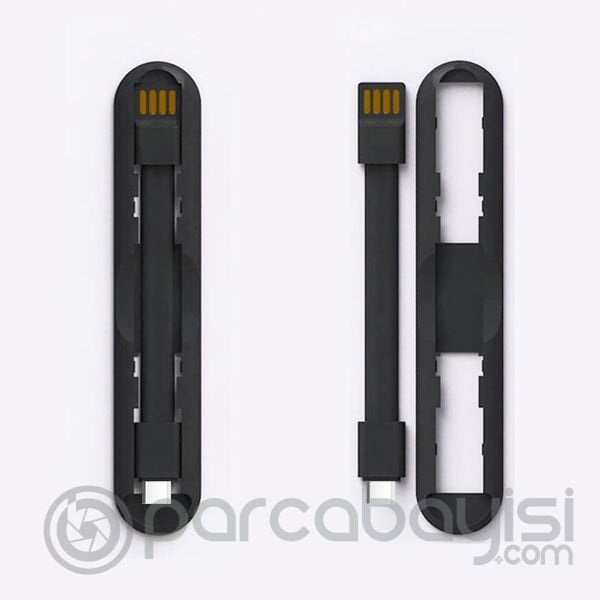 2in1 Usb Type C Mini Usb Şarj Ve Telefon Yüzük Tutucu Stand