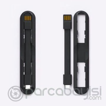 2in1 Usb Type C Mini Usb Şarj Ve Telefon Yüzük Tutucu Stand