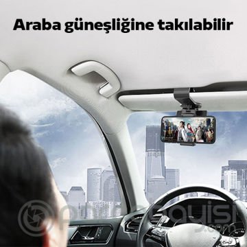 ALLY 360 Dönerli Mouth Oto-Araç Torpido Uzeri Telefon Tutucu Park Numaratörü