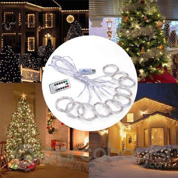 ALLY Peri Telli Perde LED Işık 3x3 metre 300 Ledli  Kumandalı Usbli 8 Animasyonlu