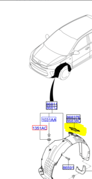 Kia Stonic Hız Sensör Kapağı Sağ Orjinal | 86838H8400