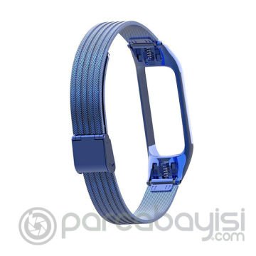 Lüx Xiaomi Mi Band 3 Akıllı Saat Çelik Toka Kayış Kordon