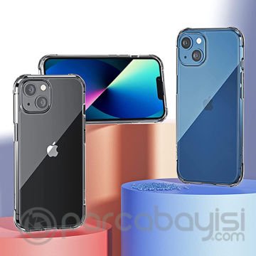 iPhone 13 Mini 5.4inç Anti-Drop Shockproof Darbe Emici Silikon Kılıf