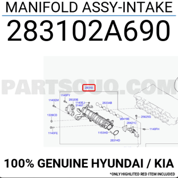 Kia Rio Manifold Emme Orjinal | 283102A690