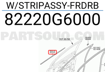 Kia Picanto Sağ Ön Dış Sıyırıcı Fitil Orjinal | 82220G6000