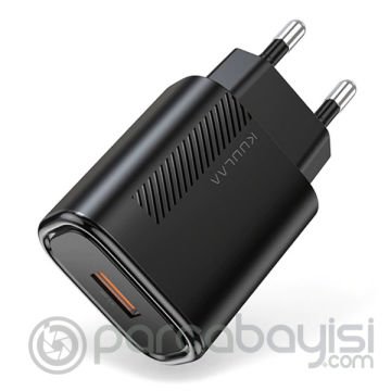 KUULAA USB  QC3.0 18W  Hızlı Şarj Cihazı Şarj Aleti